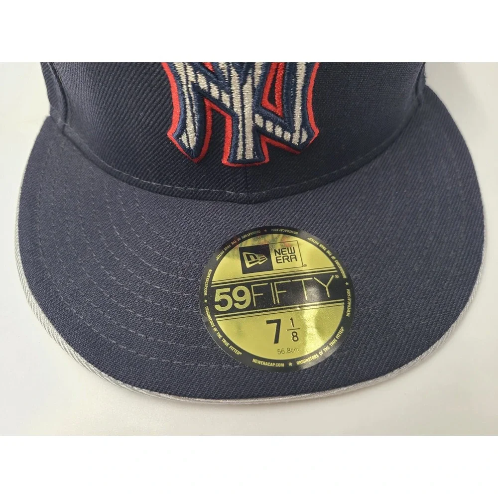 Vintage New York Yankees New Era 59Fifty Fitted 7 1/8 Hat Cap Wool Blend Men MLB